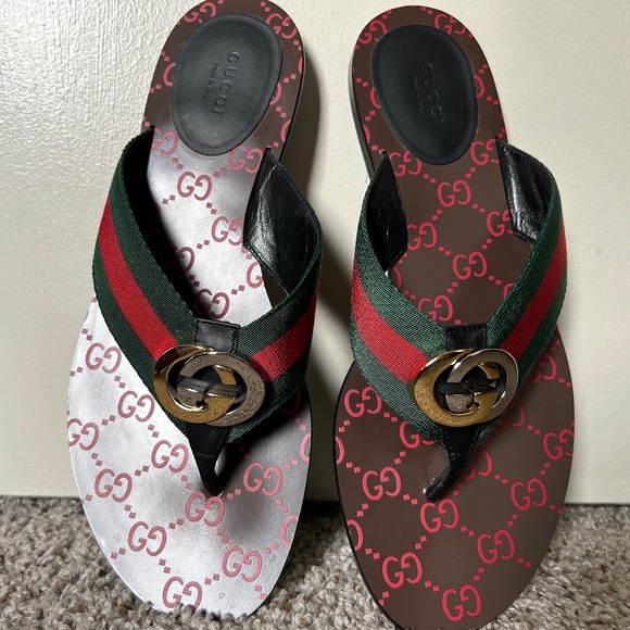 GUCCI KIKA THONG SANDALS - Picture 3 of 10